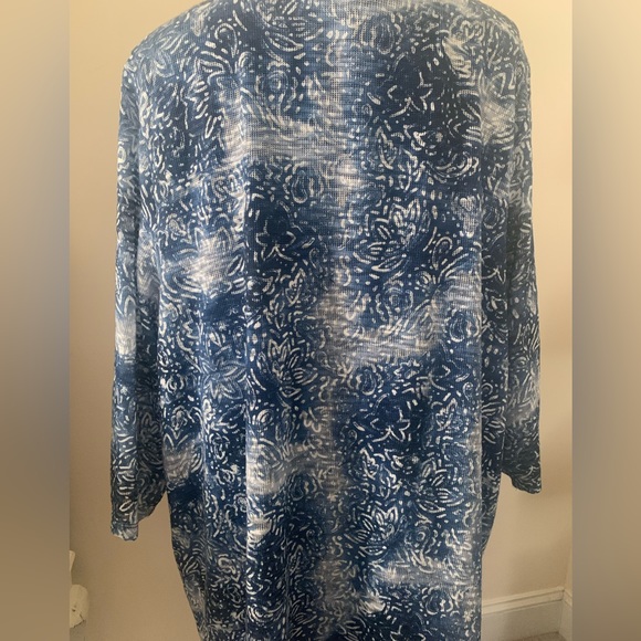 Catherines plus size 3x gorgeous deep blue top - Picture 5 of 6